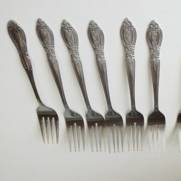 Vintage stainless steel 9 forks, mix match (#EV1580) - Picture 5 of 5